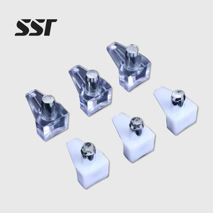 5mm/6mm Zinc Alloy Modern Kitchen & Bathroom <b>Wardrobe</b> Cabinet Invisible Shelf Support Pins with Easy Installation - Product Image 1