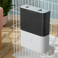 Distributeur automatique de nourriture sèche pour animaux de compagnie 2,3 L avec logo personnalisé, pour hamsters, chiens, chats, pour cages