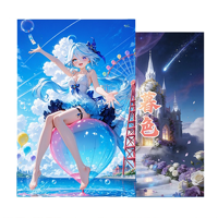 Vente en gros : Carte de jeu de société en carton acrylique A5, Série Hello Wenchuang Muse, Fille Anime Déesse, Mignonne et Sexy, Boîte mystère de collection