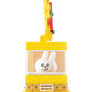 รถบรรทุกพิซซ่า BUNNI KONBINY ของเล่นตัวต่อรูปกระต่ายน่ารัก รถขายอาหารขนาดเล็ก ของเล่นรถจัดเลี้ยง - Product Image 2