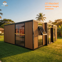 Villa préfabriquée extensible moderne de luxe avec salle à manger |   Solution de logement préfabriquée tout-en-un avec 3 chambres
