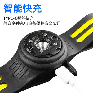 Linterna Frontal LED COB Recargable, con Batería, Regulable, Portátil, para Actividades al Aire Libre - Product Image 3