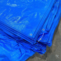 Bâche robuste bleue imperméable, écologique, coupe-vent, anti-UV, grande capacité, en rouleau, options de couleur et de taille, pour bassin à poissons