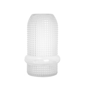 Jarrón de Vidrio Soplado a Mano, Alto, con Diseño de Burbujas, Transparente y Texturizado, para Decoración del Hogar, Arreglos Florales, Centro de Mesa - Product Image 1