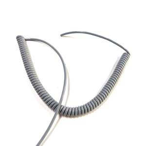 Độ đàn hồi cao <span class=keywords><strong>2</strong></span> lõi 0.5mm2 xoắn ốc cuộn cáp màu xám mùa xuân dây điện cho kính thiên văn - Product Image 4
