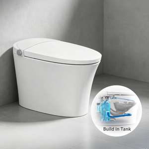 โถสุขภัณฑ์อัจฉริยะเซรามิกสีขาวรุ่น TA-X573DF ยี่ห้อ Supplier One Piece พร้อมถังเก็บน้ำในตัวและระบบชำระล้างอัตโนมัติสำหรับห้องน้ำ - Product Image 1