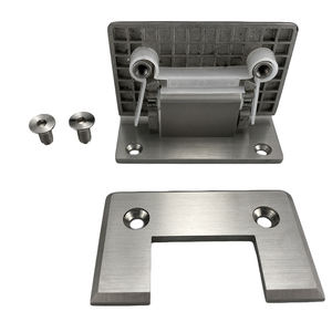 Bisagras de Acero Inoxidable Negro AISI 304 para Mamparas de Ducha con Puerta de Vidrio, Montaje en Pared para Baño - Product Image 3