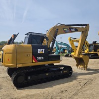 Excellente pelle sur chenilles Caterpillar CAT 312D2 de 12 tonnes, d'occasion, avec moteur et boîte de vitesses d'origine.