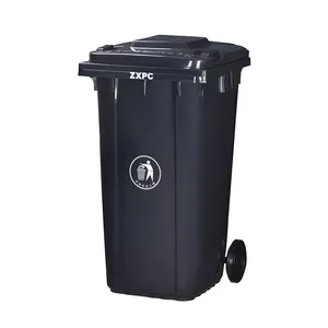 Kunststoff Industrie-Abfallbehälter 240 Liter mobiler Mülleimer Mülleimer Doppelrad-Mülleimer