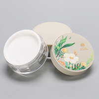 Trousse de maquillage contenants ronds en plastique vides avec tamis en maille élastique pour poudre en vrac