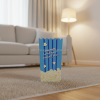 Seau à Popcorn en Plastique PP Écologique, Motif Alphabet, Décoration Maison Style Ancien, Contenant de Pâques, Couleurs Personnalisables – Vente Chaude