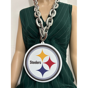 New arrivals 3D in thể thao bóng đá bọt Vòng cổ pittsburgh steelers Chain với New biểu tượng thể thao - Product Image 1