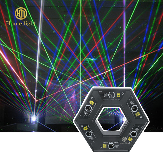 6 Eyes 12W Laser Light Stage Laser Show ILDA Lazer Animation Dj Laser for Concert Event Disco Party