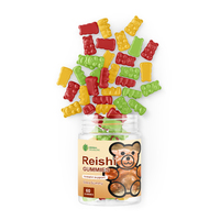 Gommes de sommeil aux champignons Reishi Lions Mane de marque privée OEM avec mélatonine Posologie en poudre applicable aux adultes Forme de bonbon gommeux