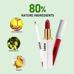 OCHAIN Kit de lèvres de luxe de marque privée solide imperméable à l'eau de couleurs sombres vente en gros - Product Image 5