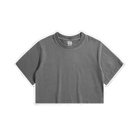 Jicai Streetwear surdimensionné de haute qualité personnalisé Y2k vêtements haut court d'été pour femmes t-shirt