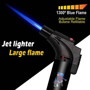 TECHNO OEM ODM 2025, novedad, logotipo personalizado, llama de chorro, creativo, portátil, a prueba de viento, encendedor inclinado para cigarrillos - Product Image 4