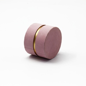 Biodegradable Customized Jewelry <b>Case</b> Custom Velvet Dropped-waist Paper Cylinder for Jewelry Necklace Finger Rings <b>Earring</b> - Product Image 5