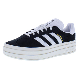 Chaussures de course pour femmes Gazelle Bold, couleur noir foncé/blanc nuage, modèle Vietnam MSS-HQ6912 |   100% authentique - Product Image 1