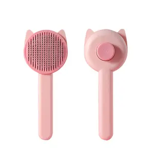 Factory Wholesale Price Pet Grooming Brush Multi color Self Cleaning Cat Massage Brush Dog Pet Slicker Brush For Grooming