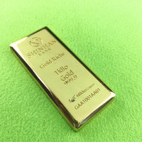 Barres d'or simulées en alliage de zinc de style Feng Shui moderne et traditionnel pour comptoirs