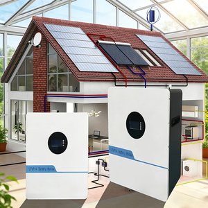 แบตเตอรี่สำรองพลังงานแสงอาทิตย์ติดผนังสำหรับบ้าน 51.2V 314Ah 14kWh-16kWh ลิเธียมไอรอนฟอสเฟต แบบเรียงซ้อนได้ ไฮบริด IP54 - Product Image 2