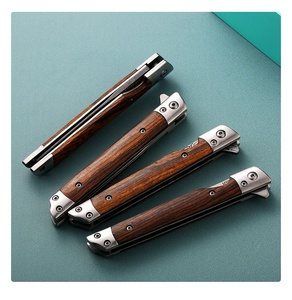 Oem Hiệu Suất Cao Lưỡi Rắn Gỗ Xử Lý Tiện Ích Bánh Mì Săn Bắn Cleaver Butcher Survival Săn Bắn Trái Cây Túi Gấp Dao - Product Image 5