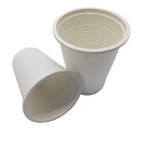 100% Biologisch Afbreekbaar Composteerbare Wegwerp Maïszetmeel Plastic Cornstarch Cup Voor Hotel Meeting Home Gelegenheden