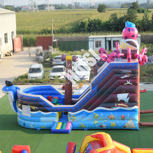 Nhà Máy Bán buôn giá rẻ chất lượng cao thương mại tàu cướp biển nhảy trượt <span class=keywords><strong>Bouncer</strong></span> <span class=keywords><strong>Inflatable</strong></span> bạch tuộc nhà bị trả lại với trượt - Product Image 2