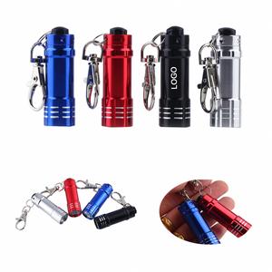 Llavero de Aleación de Aluminio con Logotipo Personalizado, 3 Colores LED, Mini Linterna de Trabajo, Antorcha Profesional Pequeña - Product Image 1