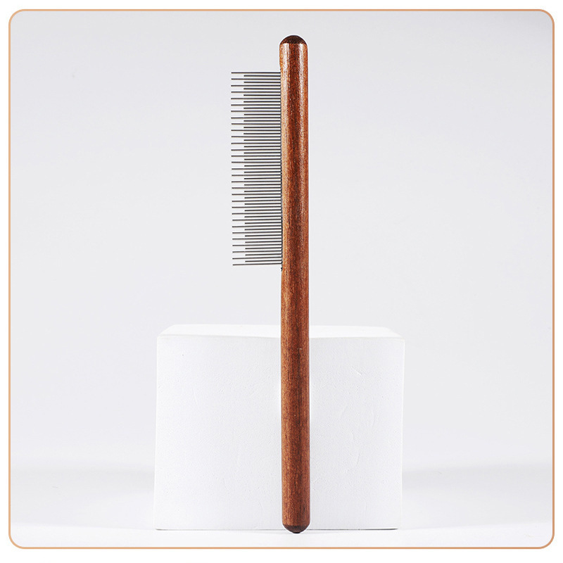 Manche en bois [peigne à dents longues et courtes]