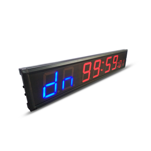 Honghao LED Marathon Intervalle <span class=keywords><strong>Crossfit</strong></span> Horloge Minuterie <span class=keywords><strong>Sport</strong></span> Minuterie Électronique Murale 8 Chiffres Noir Mini Multifonctionnel - Product Image 2