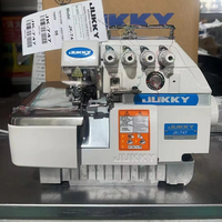 JUKKY JK-747D double aiguille surjeteuse électrique 4 fils surjeteuse industrielle Machine à coudre pour tapis Maqunia De Costura