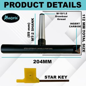 ชุดดอกกัด 8 ชิ้น รุ่น Fly Cutter Mt2 M10x1.5 Tcmt1604 ดอกกัดหน้าแบบเปลี่ยนเม็ดมีดได้ สำหรับเครื่องจักรกลซีเอ็นซี - Product Image 3