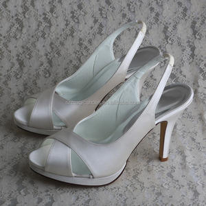 (22 renk) adedi 1 saten lacivert/çıplak düğün topuklar - Product Image 6