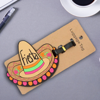 Étiquettes de bagages de voyage en PVC personnalisées en gros avec nom d'enfant, étiquettes d'identification imperméables, logo personnalisé, impression numérique de dessins animés