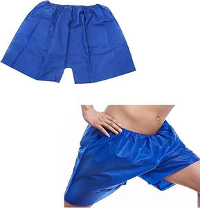 Prix d'usine, sous-vêtements pour hommes en PP non tissé <span class=keywords><strong>jetable</strong></span> bleu, fabriqués à la machine, boxers, sous-vêtements sous vide pour sauna, massage, salon - Product Image 2
