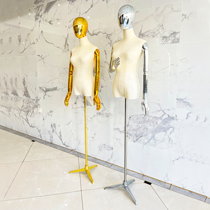 <span class=keywords><strong>Negozio</strong></span> <span class=keywords><strong>di</strong></span> <span class=keywords><strong>abbigliamento</strong></span> manichini femminili torso display manichino moda mezzo corpo uomo mezza donna manichini - Product Image 3