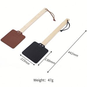 Matamoscas de Cuero Reforzado Antideslizante de Alta Resistencia para Hogar, Cocina y Jardín, con Mango Largo - Product Image 3