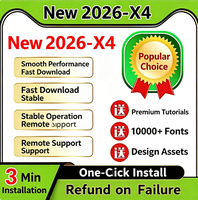 Instalasi Paket Perangkat Lunak CDR 2026/2025/2024 X4 X7 X8 X9 Tutorial CorelDRAW Kompatibel dengan /Mac