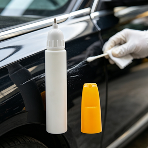 Stylo de retouche de peinture pour voitures, vide, avec bouchon à brosse à billes en acier, flacon plastique 20ml, pour réparation de rayures et entretien automobile - Product Image 1