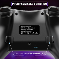 El más nuevo controlador de juego de Joystick inalámbrico de doble choque para Nintendo Switch P4 P3 Android IOS PC todo en uno