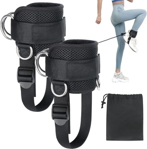 Nueva Llegada Gimnasio Fitness Pierna <span class=keywords><strong>Polea</strong></span> Tobillo Correas Envolturas Material de Neopreno Genuino Ajustable <span class=keywords><strong>para</strong></span> Protección - Product Image 1