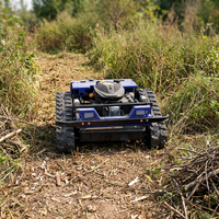 Vente en gros directe : Tondeuse télécommandée sur chenilles en caoutchouc pour terrains en pente et aménagement paysager
