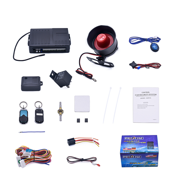2024 Universal New Arrival Smart Car Alarm System PRESTIGE Auto Anti-theft Device Alarm Remote Control Car Door Trunk Release