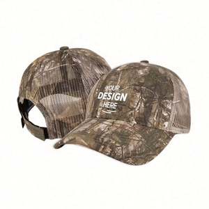 Gorra de camionero de camuflaje personalizada de alta calidad, gorra de béisbol lavable a la moda para niños, hecha de terciopelo, lona vaquera, pana, venta al por mayor - Product Image 1