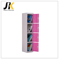 Armoire Métallique Verrouillable Moderne à 4 Portes et 4 Niveaux, Vestiaire en Acier pour Maison, École et Salle de Sport