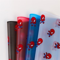 Spider-Man kemasan buket tahan air grosir bahan seni bunga kertas tepi bunga untuk membungkus bunga