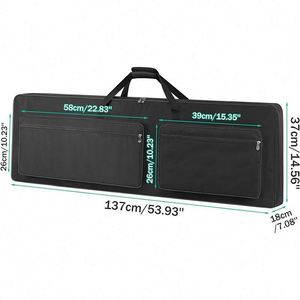 Usine BSCI, vente en gros de roulettes amovibles BSCI, étui souple pour piano électrique 88 touches, sac de transport pour piano numérique électronique. - Product Image 3