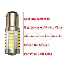 Xe <span class=keywords><strong>12V</strong></span> 1157 bay15d nhấp nháy <span class=keywords><strong>flash</strong></span> blink ánh sáng 33 SMD 5630 LED 5W Lần Lượt tín hiệu ánh sáng phanh ánh sáng DRL 12 V-20 V - Product Image 3